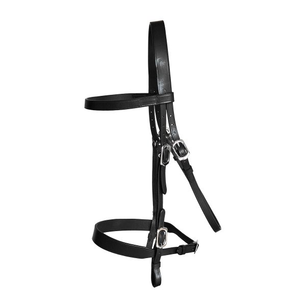 Spanische Trense "Sencillo" schwarz Cob