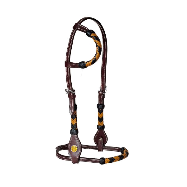 Einohrzaum "Braided Elegance" Cob
