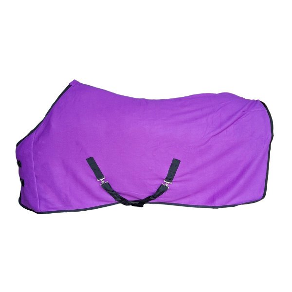 Fleecedecke "Duval" mit Bauchgurt lila 115 cm