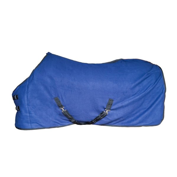 Fleecedecke "Duval" mit Bauchgurt blau 115 cm