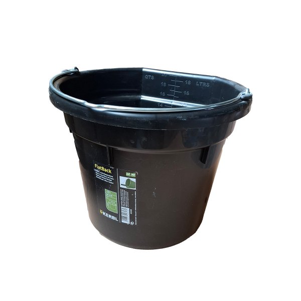 Futter- und Wassereimer FlatBack schwarz