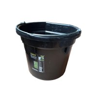 Futter- und Wassereimer FlatBack schwarz