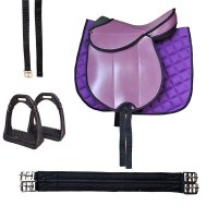 Sattelset "Color Star 14" groß 14 lila