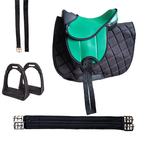 Sattelset "Little Colour Star" 10" Grün