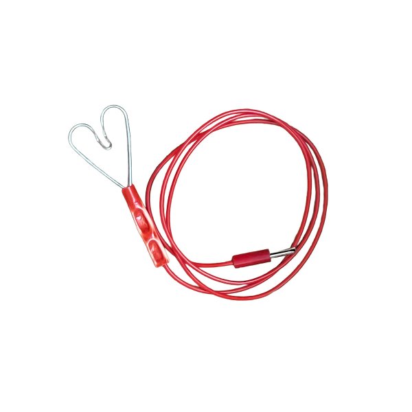 Zaunanschlusskabel (Herz-Stecker) rot