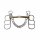 Postkandare, 3 Ringe, Edelstahl, Stange Argentan 19,5 cm