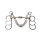 Postkandare, 3 Ringe, doppelt gebrochen, Argentan 18,5 cm