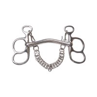 Postkandare, 2 Ringe, Stange, Edelstahl 9,5 cm