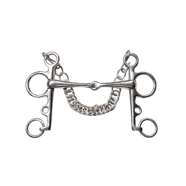 Pelham, gebrochen, Edelstahl 19,5 cm