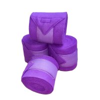 Fleecebandagen 4er Set Lila