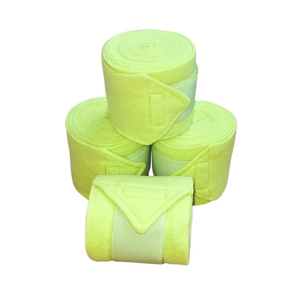 Fleecebandagen 4er Set Hellgrün