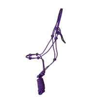 Knotenhalfter "4 Knoten" inkl. Strick lila