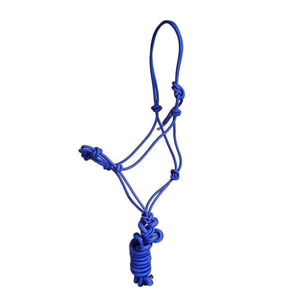 Knotenhalfter "4 Knoten" inkl. Strick royalblau