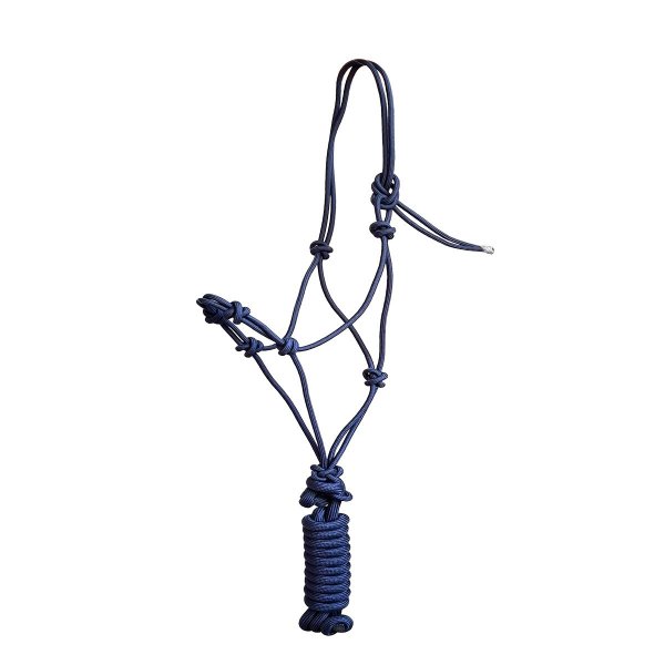 Knotenhalfter "4 Knoten" inkl. Strick dunkelblau