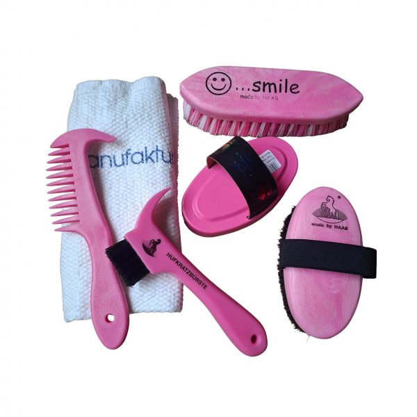 HAAS Putzset für Kinder pink