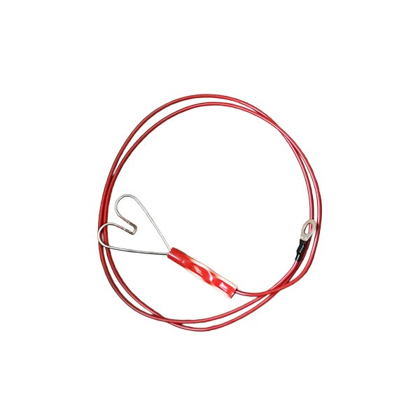 Zaunanschlusskabel rot Herz / Öse