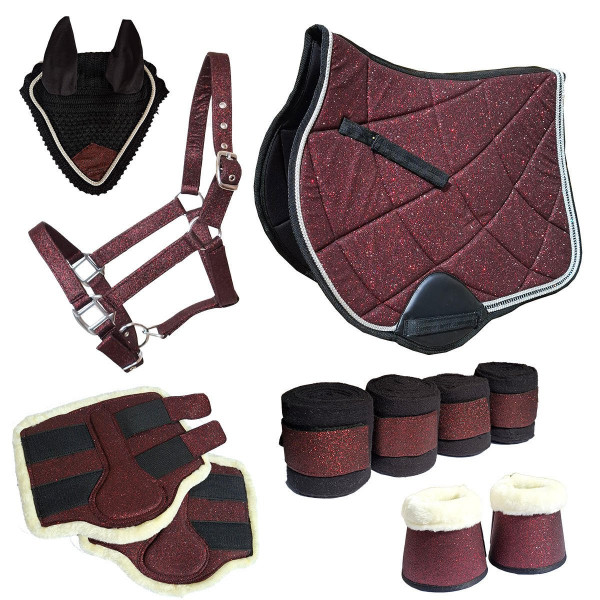 Reitset Kollektion "Nobile" Cob Bordeaux