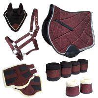 Reitset Kollektion "Nobile" Cob Bordeaux