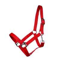 Kunststoffhalfter "Meadow" rot Shetty
