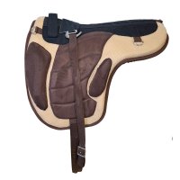 Baumloser Sattel "Expert Pro" 18" braun-beige