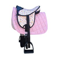 Sattelset "Little Flower Star" 10" pink...