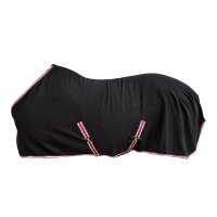 Fleecedecke mit abnehmbarem Bauchgurt 155 cm schwarz