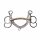 Postkandare, 2 Ringe, Stange, Argentan 11,5 cm