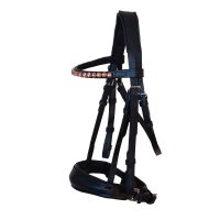 Trensenzaum "Brianna" mit abnehmbarem Sperrriemen Shetty