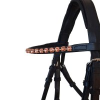 Trensenzaum "Brianna" mit abnehmbarem Sperrriemen Pony