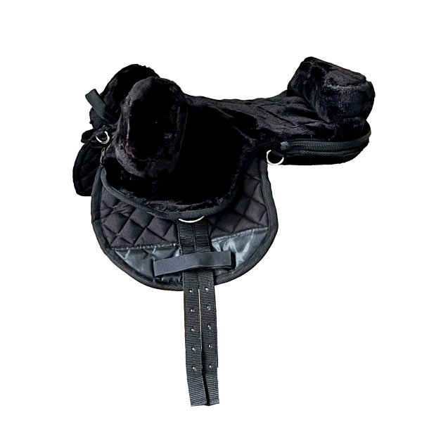 Fellsattel "Child", Kunstfell schwarz