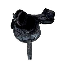 Fellsattel "Child", Kunstfell schwarz