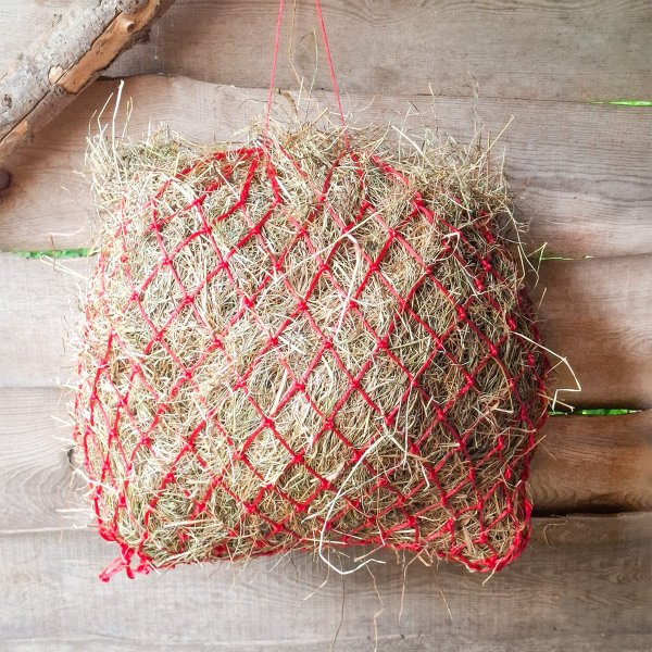 Heunetz "Mesh" 5 x 5 cm rot