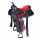 Westernsattel "Colour Star" rot 12