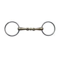 Ausbildungsgebiss, 18mm, Argentan, Edelstahlringe 13,5 cm