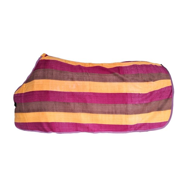 Abschwitzdecke "Stripes" 125 cm lila-braun