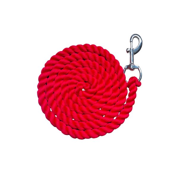 Führstrick "Twist", Snapkarabiner rot