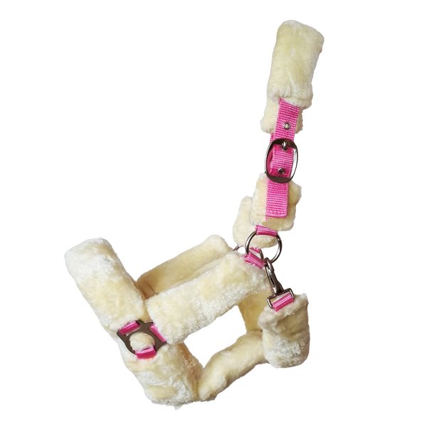 Kunststoffhalfter "Protect" Pony pink-natur